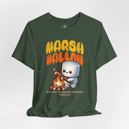 Marshmallow S'mores Campfire Graphic T-Shirt