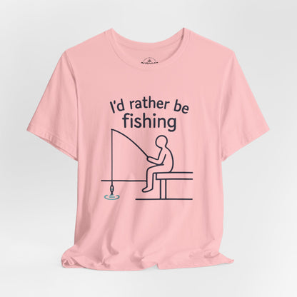 I'd Rather Be Fishing Graphic T-Shirt