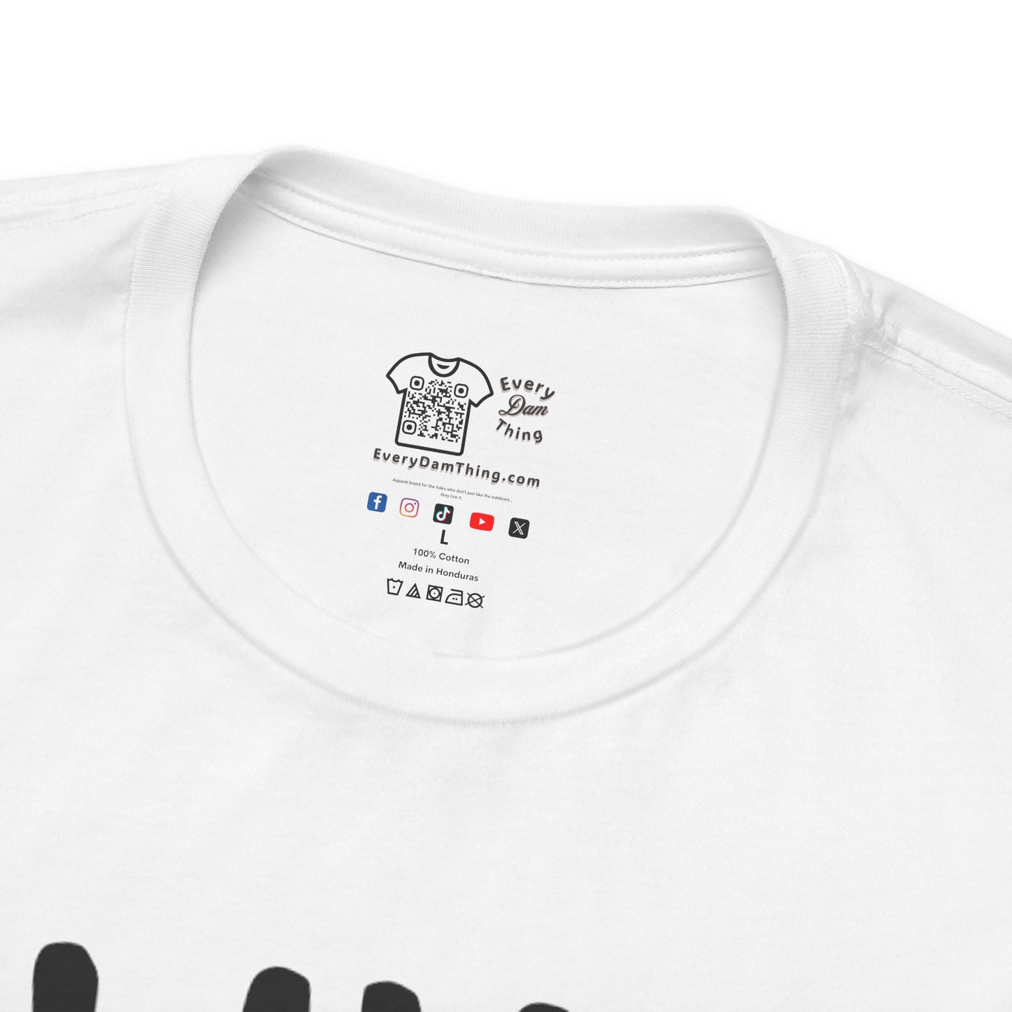 Live Wild Bear T-Shirt  Outdoor Camping Nature Tee Blk Print