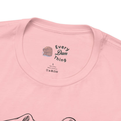 Bailey Happy Pup Outline T‑Shirt Minimal Dog Sketch Tee Bella Canvas 3001