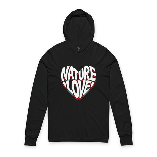 Nature Love Unisex Hooded Long Sleeve Tee Bella+Canvas 3512
