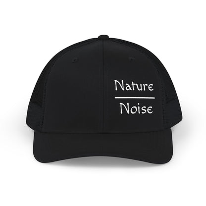 Nature Over Noise Embroidered Trucker Cap Outdoor Snapback Hat