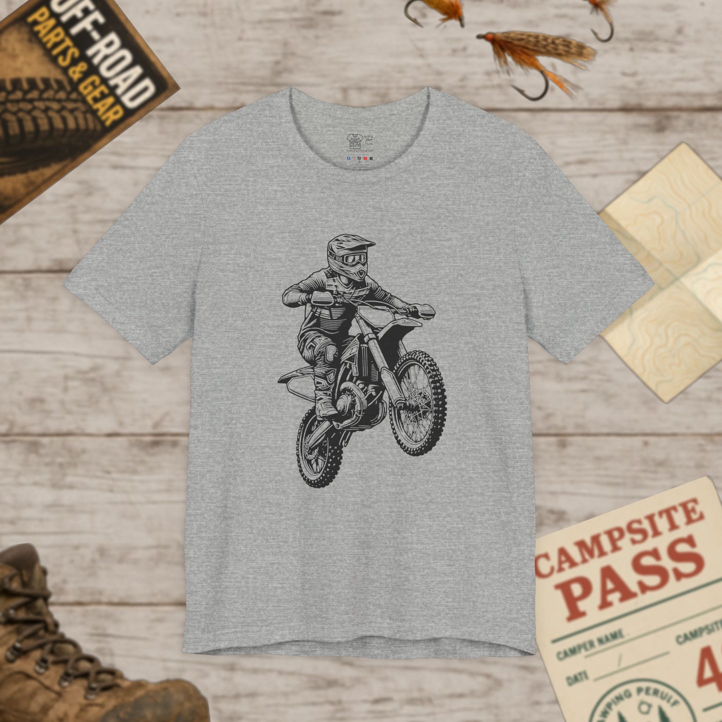 Motocross Dirt Bike Rider Tee — Off-Road Motorcross Graphic T-Shirt