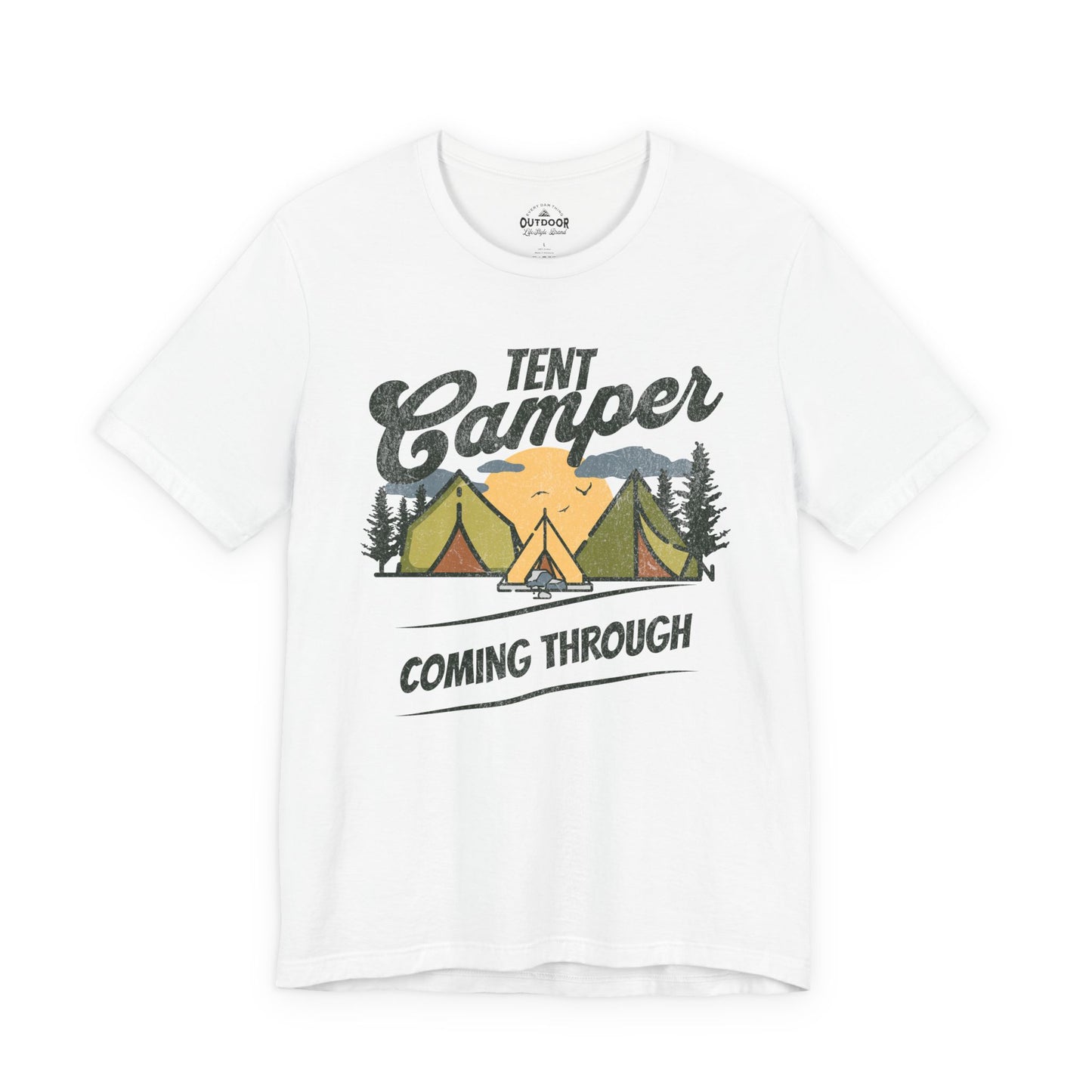Tent Camper Coming Through T-Shirt