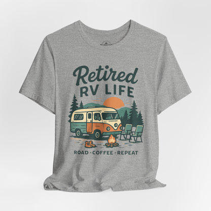 Retired Road Coffee Graphic T-Shirt