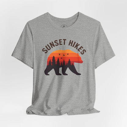 Sunset Hikes Bear T-Shirt Graphic