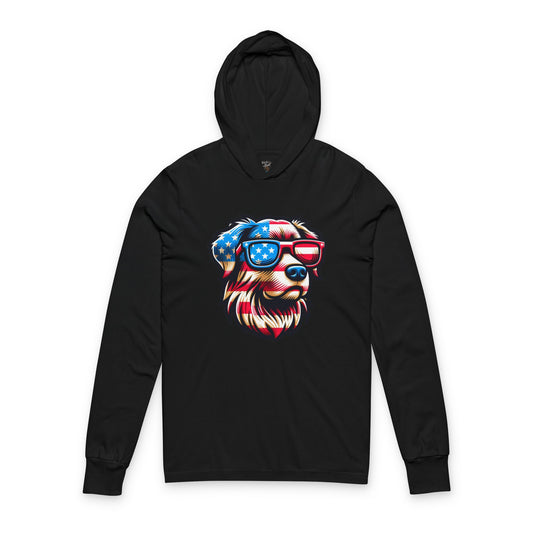 Patriotic Dog Themed Unisex Hoodie Bella+Canvas 3512