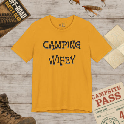 Camping Wifey Unisex Jersey Tee Bella Canvas 3001
