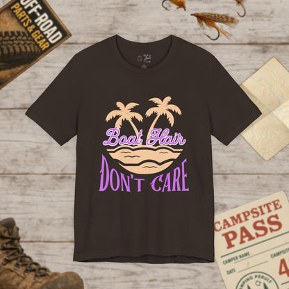 Boat Hair Don't Care Tee Bella Canvas 3001