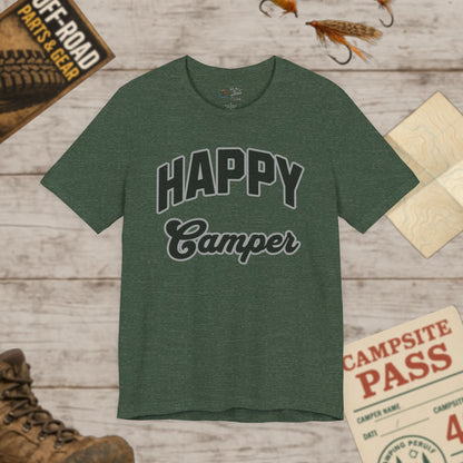 Happy Camper Unisex Jersey Tee Bella+Canvas 3001