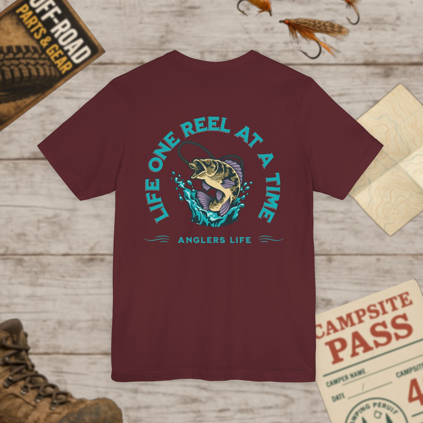 Unisex Tee - One Reel at a Time Front & Back Print Bella+Canvas 3001