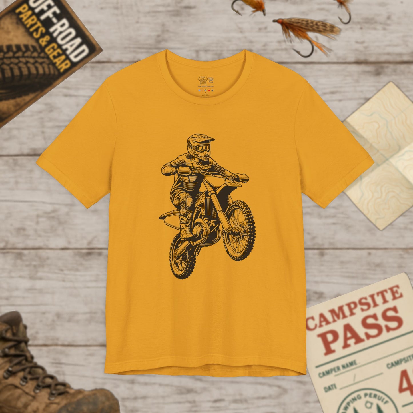 Motocross Dirt Bike Rider Tee — Off-Road Motorcross Graphic T-Shirt