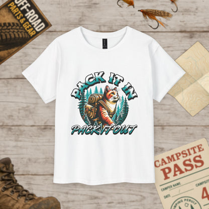 Pack It In Youth Cotton Tee Adventure Awaits Gildan 2000B