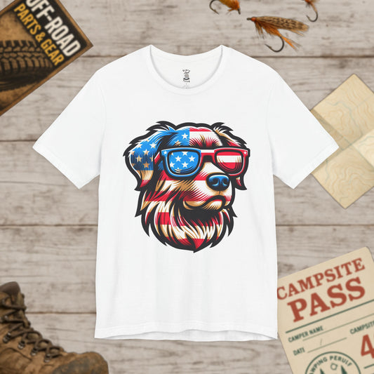 Patriotic Dog Tee Bella Canvas 3001