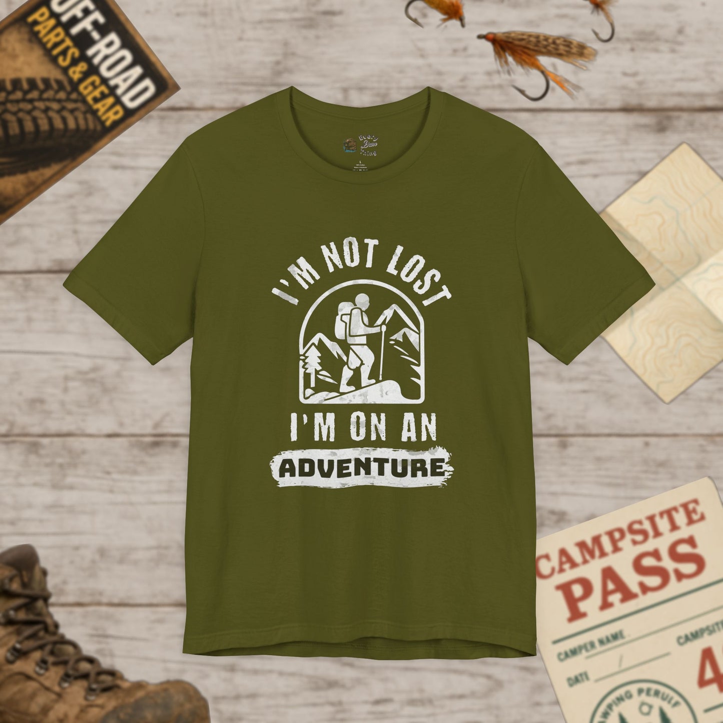 Adventure Awaits Unisex Tee Im Not Lost Adventure Bella+Canvas 3001