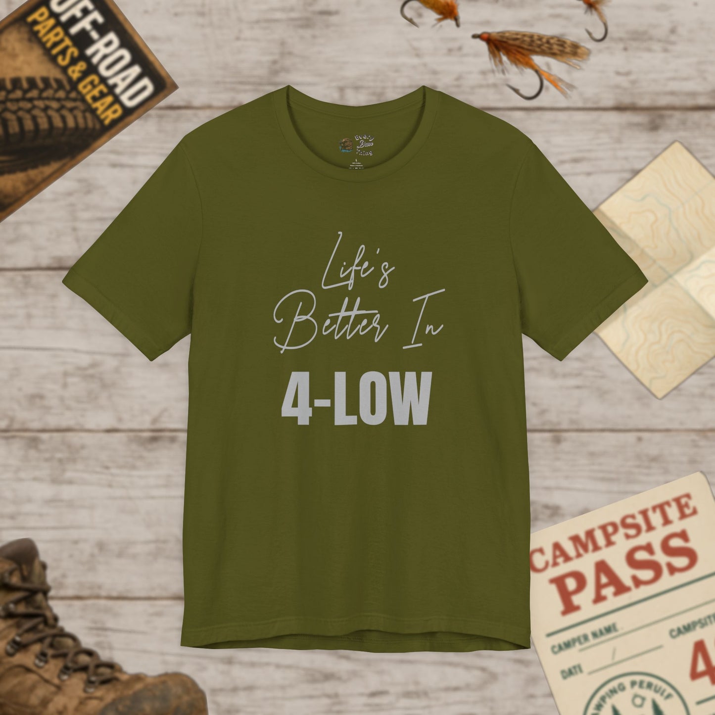 Life's Better In 4-Low Unisex Tee Casual Comfort Bella Canvas 3001