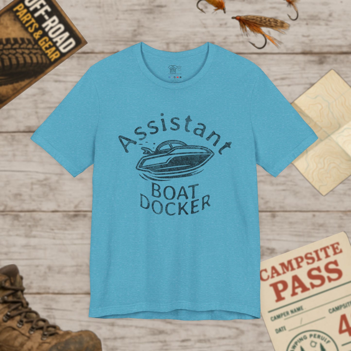 Assistant Boat Docker T-Shirt  Vintage Style Boating Tee for Dockhands & Crew