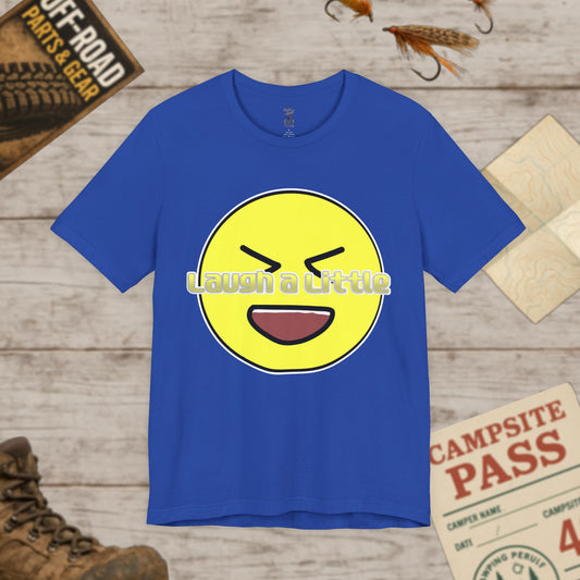 Laugh a Little Emoji Tee By Chace Bella Canvas 3001