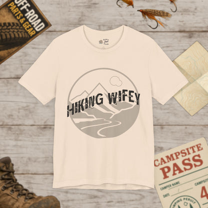 Hiking Wifey Graphic Tee Bella Canvas 3001