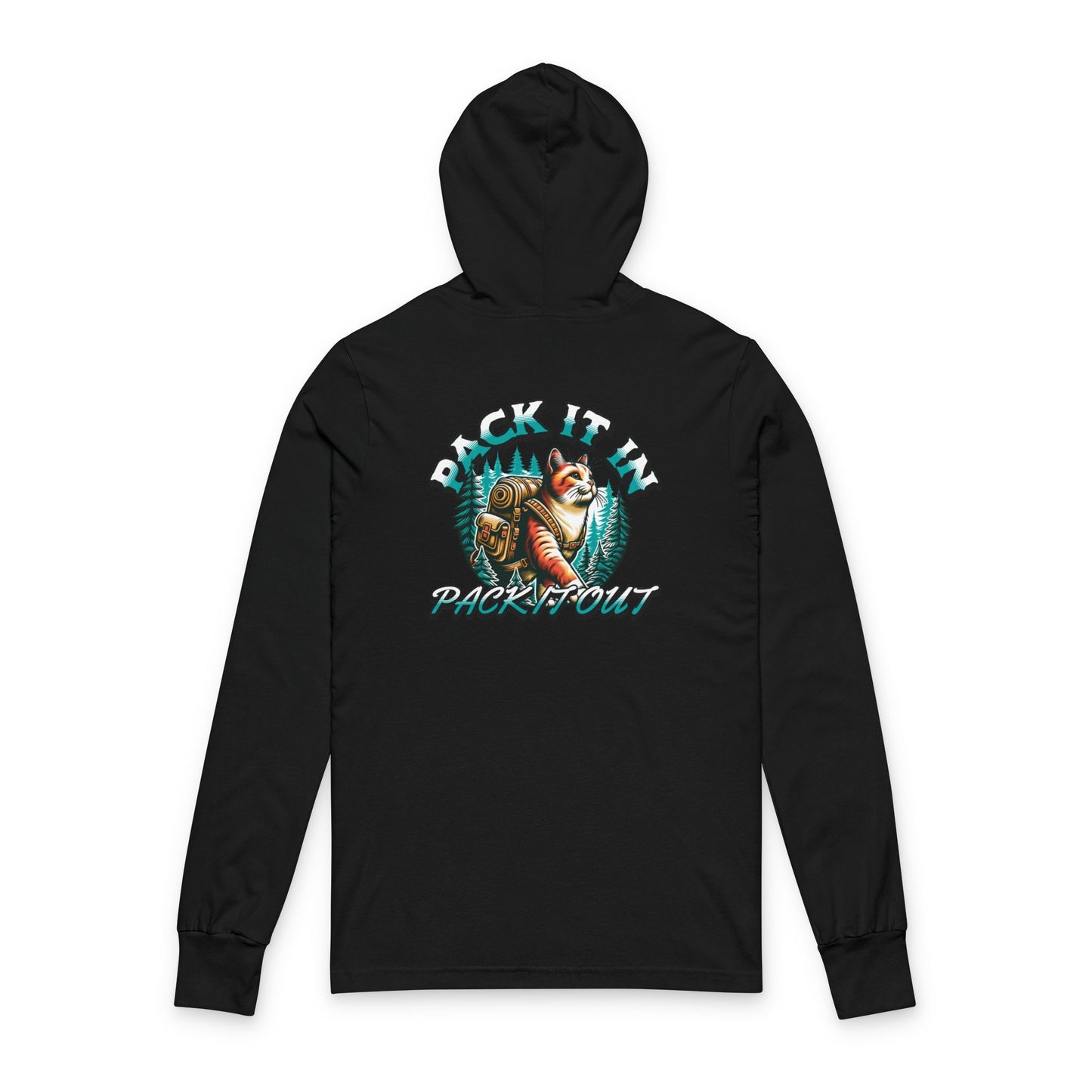 Cat Pack In Pack Out Front/Back Unisex Hoodie
