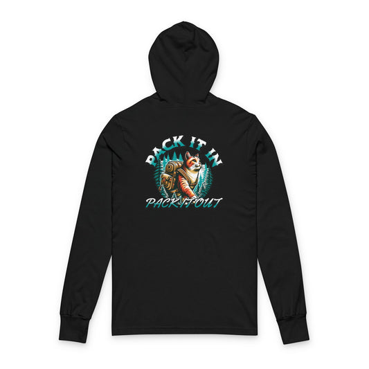 Cat Pack In Pack Out Front/Back Unisex Hoodie