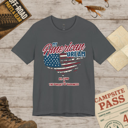 RV Life Unisex Tee My American Dream Bella+Canvas 3001
