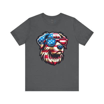Patriotic Dog Tee Bella Canvas 3001