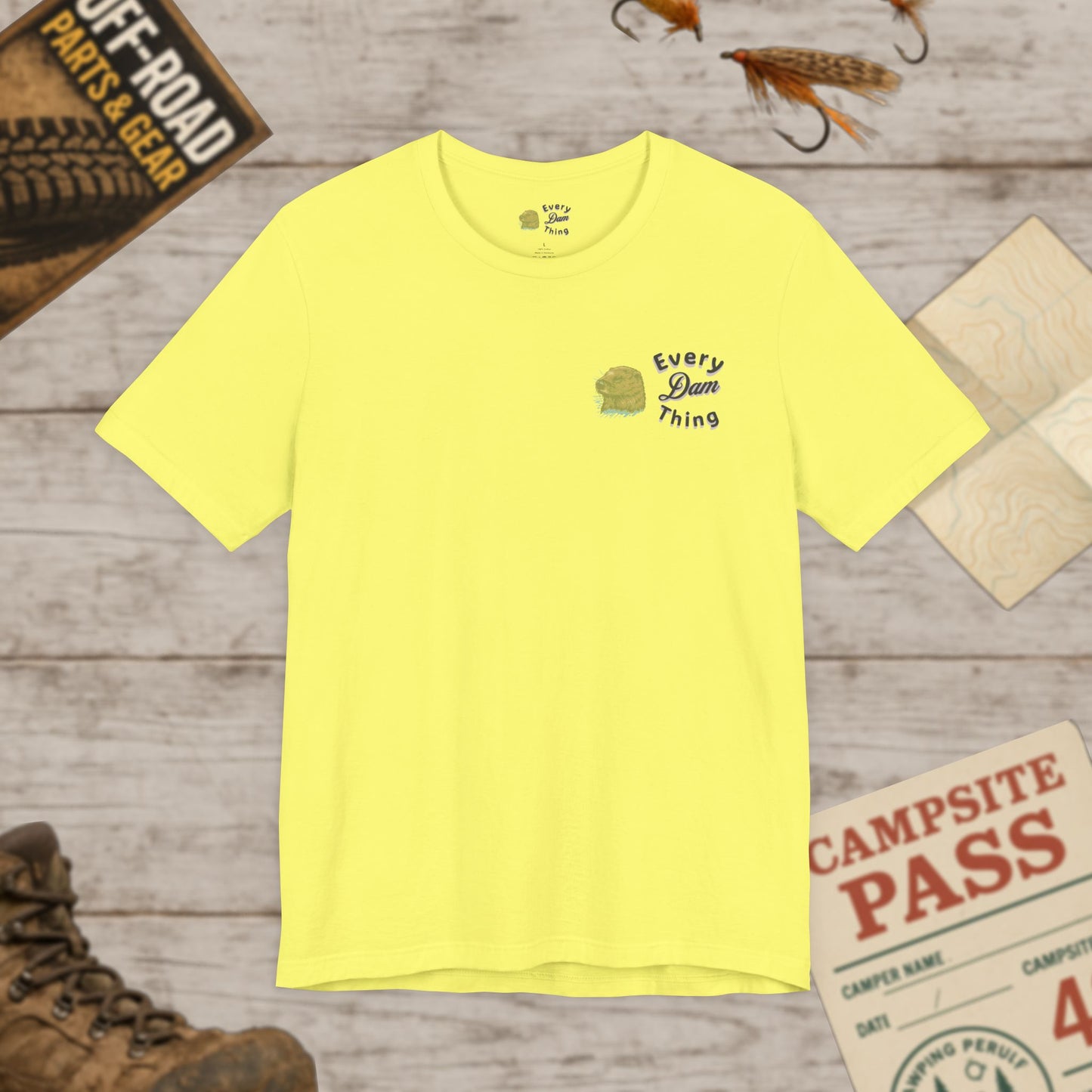 Off-Road Adventure Tee No Bad Days, Front & Back Print Bella Canvas 3001