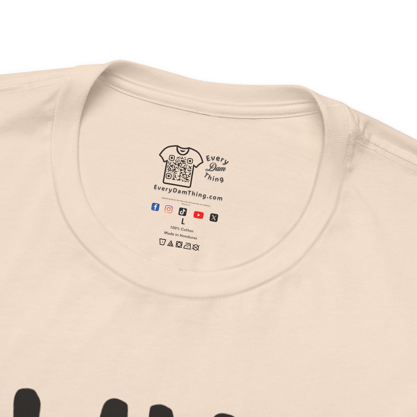 Live Wild Bear T-Shirt  Outdoor Camping Nature Tee Blk Print