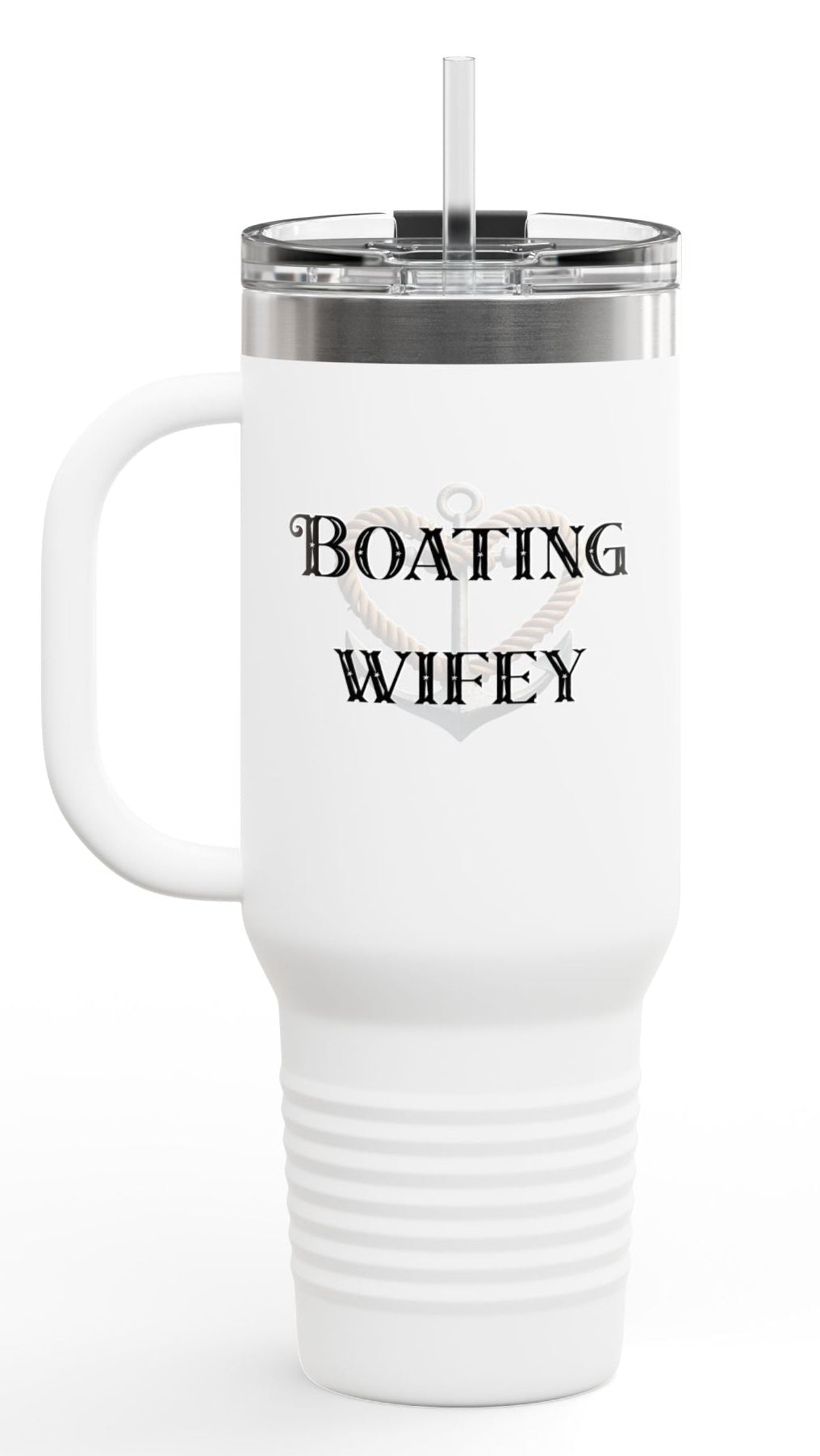 Boating Wifey Insulated Travel Mug - 40oz
