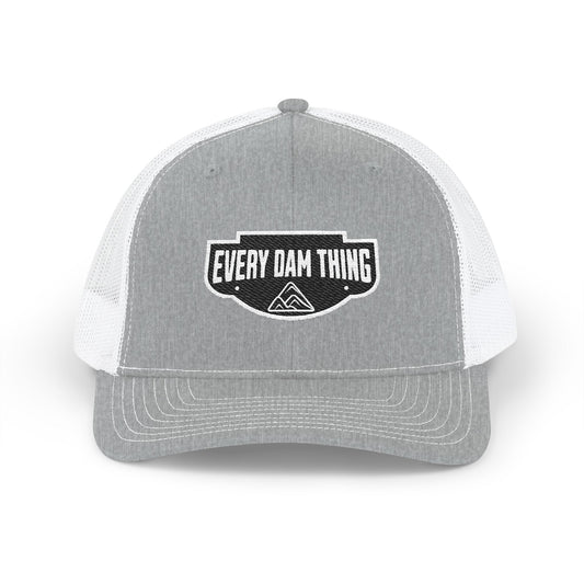 Every Dam Thing Embroidered Trucker Hat Mesh Snapback Cap for Outdoor, Fishing & Casual Wear