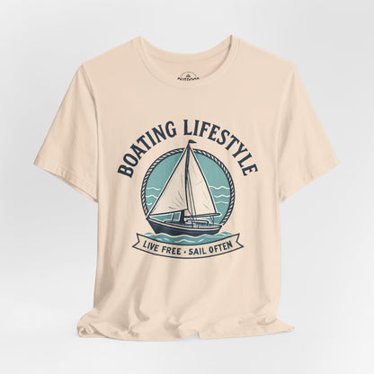 Live Free, Sail Often Sailboat T-Shirt