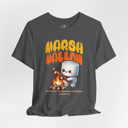Marshmallow S'mores Campfire Graphic T-Shirt