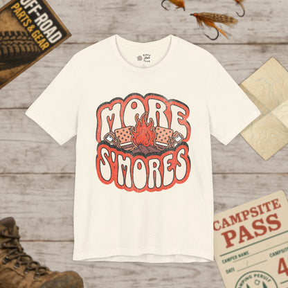 more s'mores Themed Unisex Tee, Campfire Shirt, Bella Canvas 3001