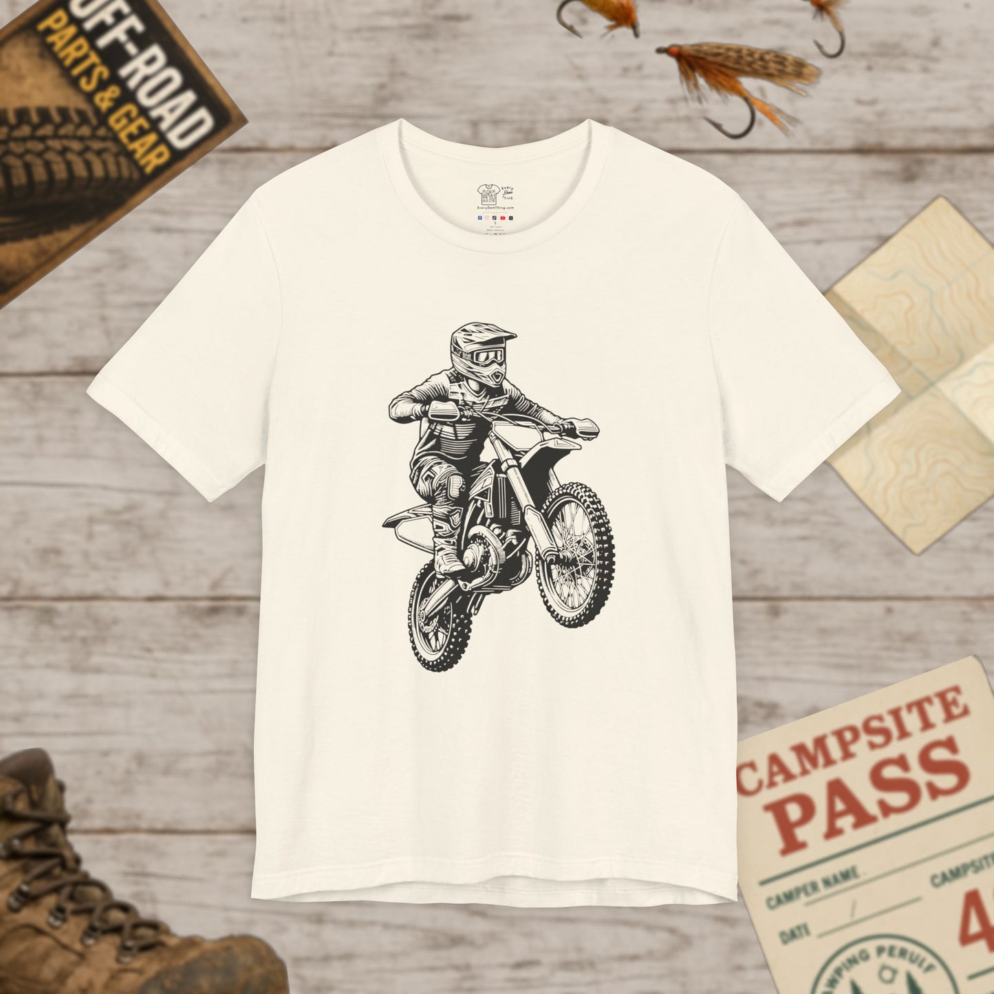 Motocross Dirt Bike Rider Tee — Off-Road Motorcross Graphic T-Shirt