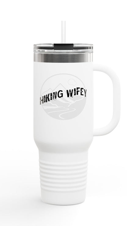 Hiking Wifey Insulated Travel Mug Tumbler 40oz