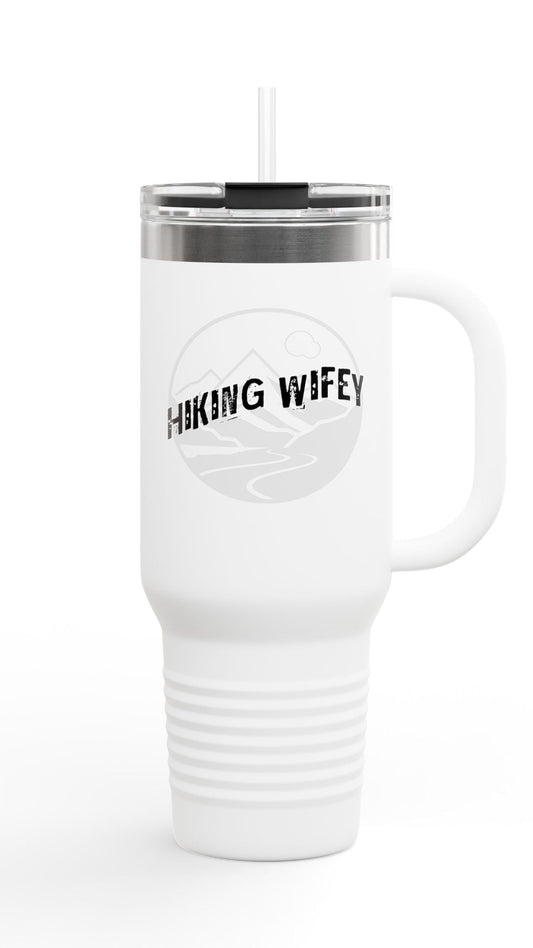 Hiking Wifey Insulated Travel Mug Tumbler 40oz