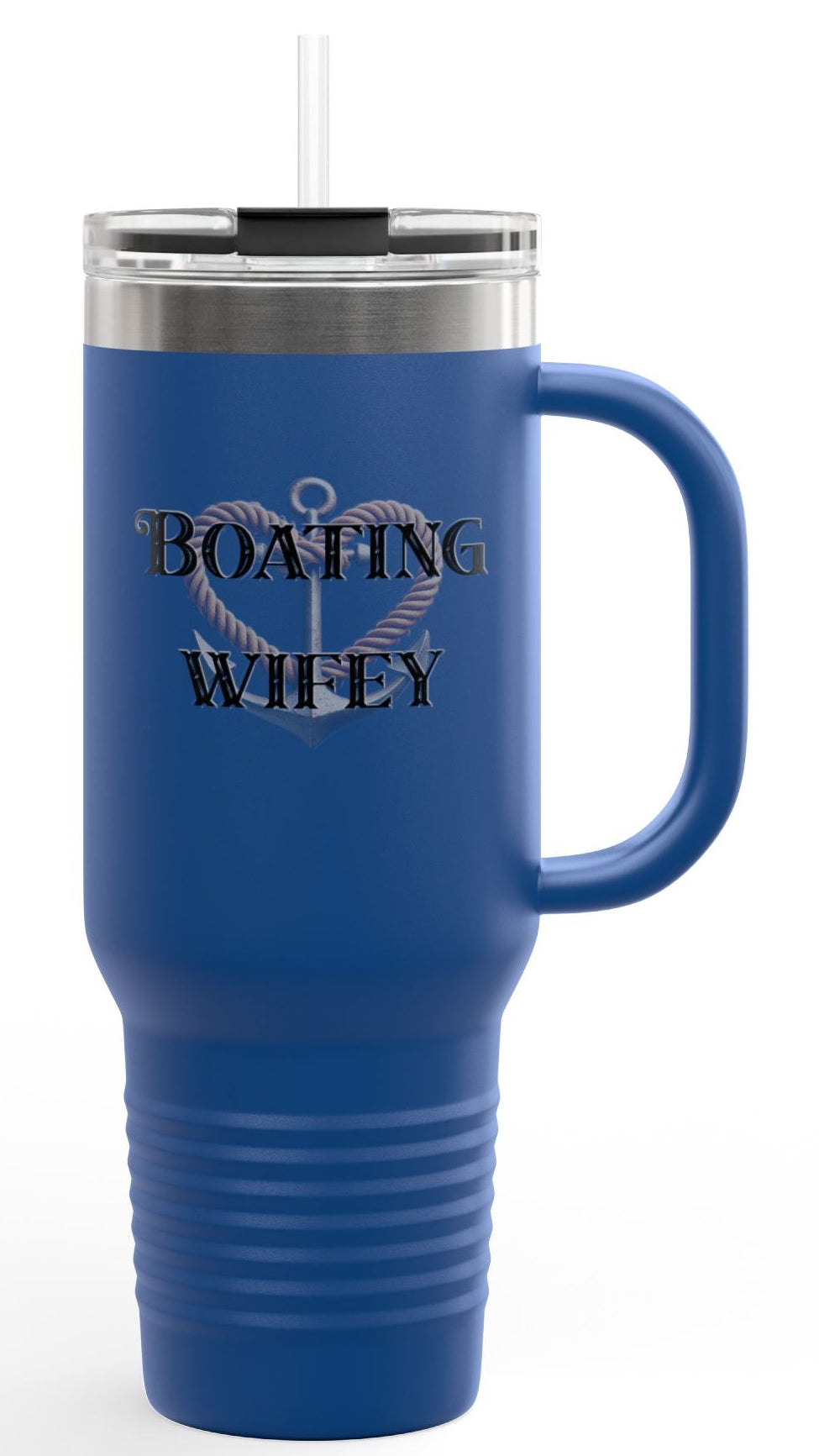Boating Wifey Insulated Travel Mug - 40oz