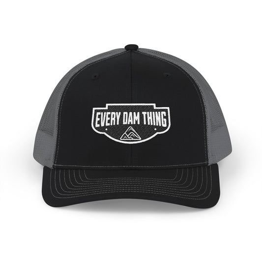Every Dam Thing Embroidered Trucker Hat Mesh Snapback Cap for Outdoor, Fishing & Casual Wear