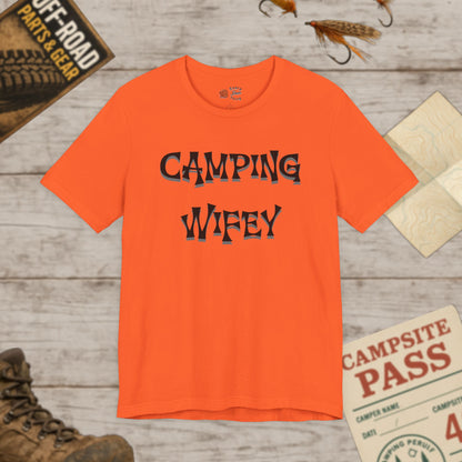 Camping Wifey Unisex Jersey Tee Bella Canvas 3001