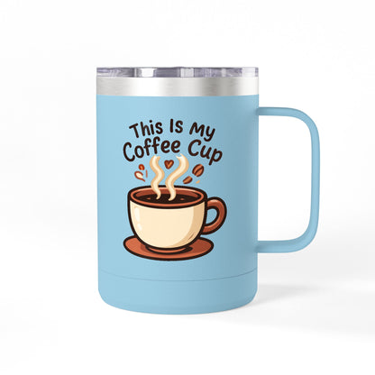 Coffee Mug Tumbler Cute Cup Insulated Travel Mug, 15oz