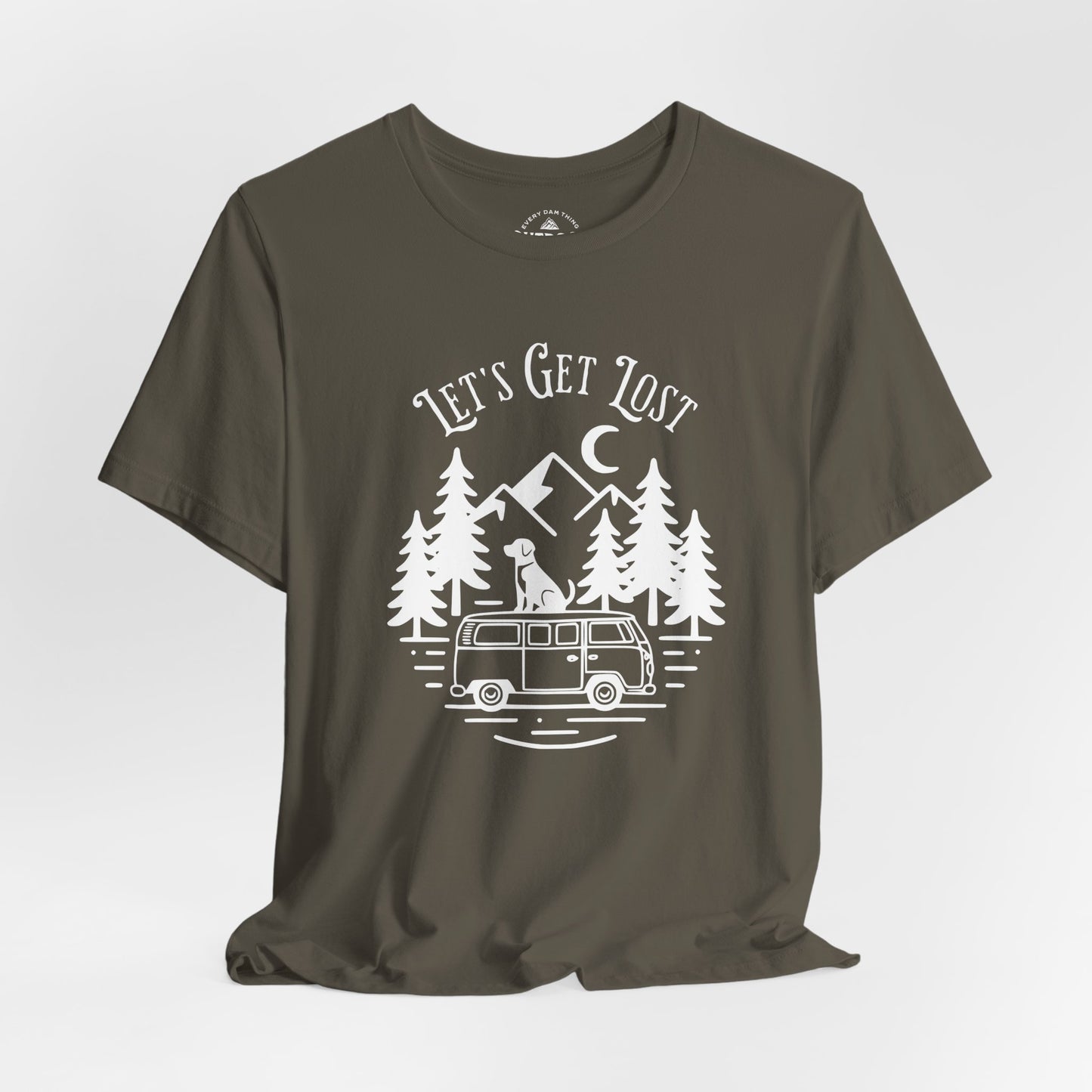 Let's Get Lost T-Shirt White Print