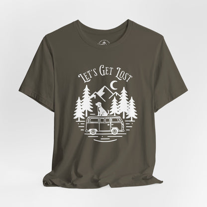 Let's Get Lost T-Shirt White Print