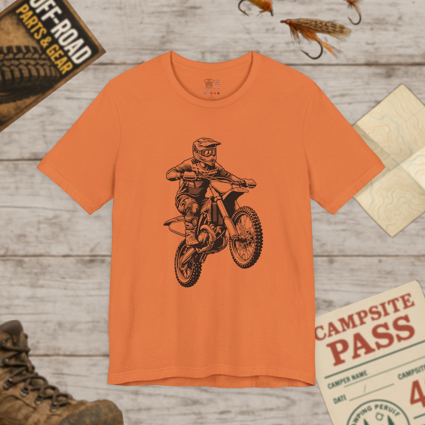 Motocross Dirt Bike Rider Tee — Off-Road Motorcross Graphic T-Shirt
