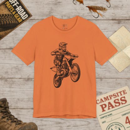 Motocross Dirt Bike Rider Tee — Off-Road Motorcross Graphic T-Shirt
