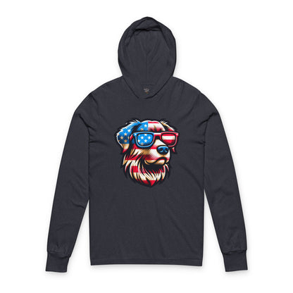 Patriotic Dog Themed Unisex Hoodie Bella+Canvas 3512