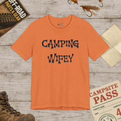 Camping Wifey Unisex Jersey Tee Bella Canvas 3001