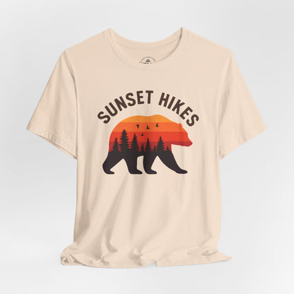 Sunset Hikes Bear T-Shirt Graphic