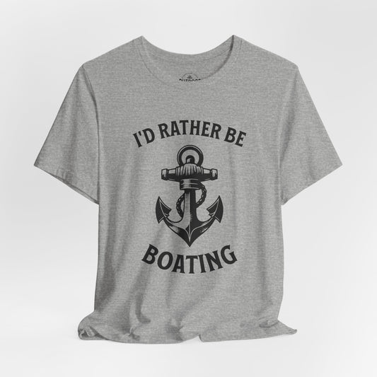 I'd Rather Be Boating Graphic T-Shirt