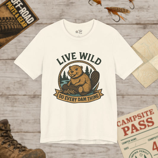 Live Wild T‑Shirt Outdoor Adventure Tee